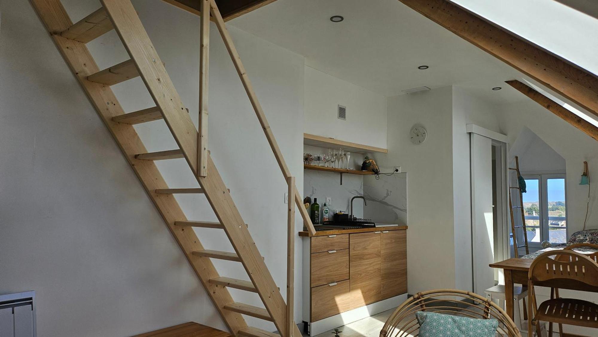 Appartement Studio cosy au bord de mer à Lancieux Extérieur photo